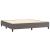 Pat box spring cu saltea, gri, 200x200 cm, piele ecologică GartenMobel Dekor