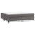 Pat box spring cu saltea, gri, 200x200 cm, piele ecologică GartenMobel Dekor