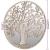 Oglindă grădină,rotund, nisipiu, 40x2,5 cm, fier, uz exterior GartenMobel Dekor