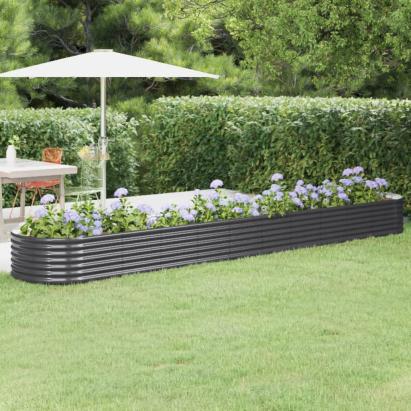 Strat înălțat grădină 440x80x36 cm oțel vopsit electrostatic GartenMobel Dekor