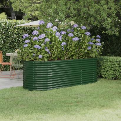 Strat înălțat grădină 224x80x68 cm oțel vopsit electrostatic GartenMobel Dekor