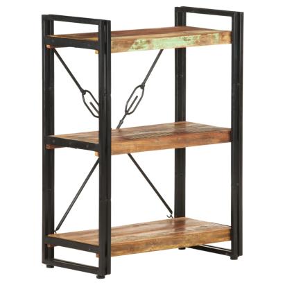 Bibliotecă cu 3 rafturi, 60x30x80 cm, lemn masiv reciclat GartenMobel Dekor