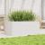 Jardinieră de grădină, alb, 110x60x46 cm, lemn masiv de pin GartenMobel Dekor