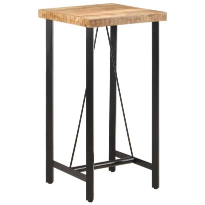 Masă de bar, 55x55x107 cm, lemn masiv de mango și fier GartenMobel Dekor