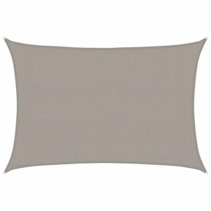 Pânză parasolar gri deschis dreptunghiular 3x4,5m HDPE 160 g/m² GartenMobel Dekor