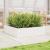 Jardinieră de grădină, alb, 90x90x23 cm, lemn masiv de pin GartenMobel Dekor