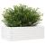 Jardinieră de grădină, alb, 70x40x23 cm, lemn masiv de pin GartenMobel Dekor