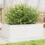Jardinieră de grădină, alb, 70x40x23 cm, lemn masiv de pin GartenMobel Dekor