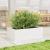 Jardinieră de grădină, alb, 70x40x23 cm, lemn masiv de pin GartenMobel Dekor