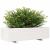 Jardinieră de grădină, alb, 90x40x26,5 cm, lemn masiv de pin GartenMobel Dekor