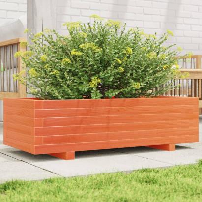 Jardinieră grădină, maro ceruit, 90x40x26,5 cm, lemn masiv pin GartenMobel Dekor