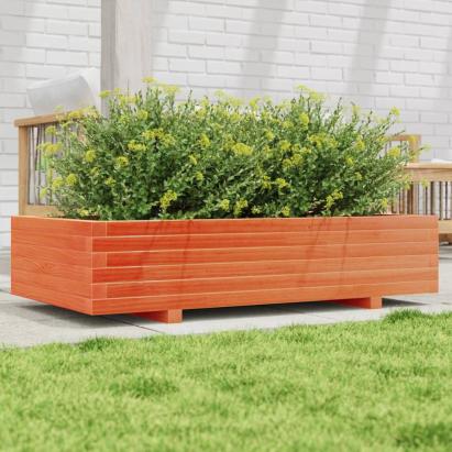 Jardinieră grădină, maro ceruit, 110x60x26,5 cm, lemn masiv pin GartenMobel Dekor