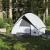 Cort camping cupolă 4 persoane alb, țesătură opacă, impermeabil GartenMobel Dekor