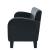 Set canapea 2 buc. Piele artificială Negru GartenMobel Dekor
