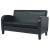 Set canapea 2 buc. Piele artificială Negru GartenMobel Dekor