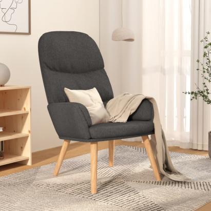 Scaun de relaxare, gri închis, material textil GartenMobel Dekor