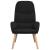 Scaun de relaxare, negru, material textil GartenMobel Dekor