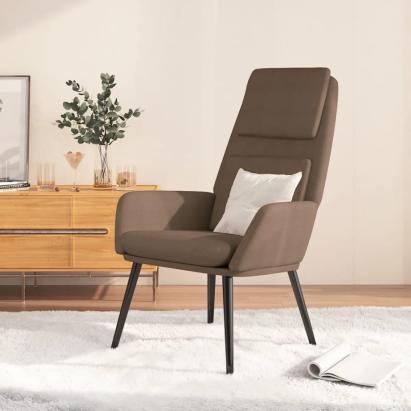 Scaun de relaxare, gri taupe, material textil GartenMobel Dekor