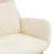 Scaun de relaxare, alb crem, catifea GartenMobel Dekor