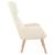 Scaun de relaxare, alb crem, catifea GartenMobel Dekor