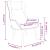 Scaun de relaxare, negru, material textil GartenMobel Dekor