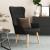 Scaun de relaxare, negru, material textil GartenMobel Dekor