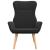 Scaun de relaxare, negru, material textil GartenMobel Dekor
