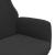 Scaun de relaxare, negru, material textil GartenMobel Dekor