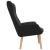 Scaun de relaxare, negru, material textil GartenMobel Dekor