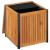 Cutie de perne de exterior 45x45x45/53cm lemn masiv acacia/oțel GartenMobel Dekor