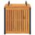Cutie de perne de exterior 45x45x45/53cm lemn masiv acacia/oțel GartenMobel Dekor