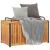 Cutie de perne de exterior 85x45x45/53cm lemn masiv acacia/oțel GartenMobel Dekor