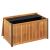 Cutie de perne de exterior 85x45x45/53cm lemn masiv acacia/oțel GartenMobel Dekor