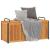 Cutie perne de exterior 110x45x42/53cm lemn masiv acacia/oțel GartenMobel Dekor