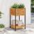 Jardinieră de grădină cu raft 45x45x80cm lemn masiv acacia/oțel GartenMobel Dekor
