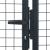 Poartă de grădină din plasă, gri, 400 x 125 cm, oțel galvanizat GartenMobel Dekor