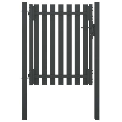 Poartă de gard grădină, antracit, 1 x 1,5 m, oțel GartenMobel Dekor