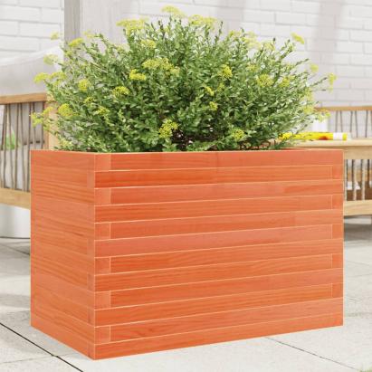 Jardinieră grădină, maro ceruit, 70x40x46 cm, lemn masiv pin GartenMobel Dekor