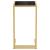 Masă laterală calculator negru 50x35x65 cm sticlă transparentă GartenMobel Dekor
