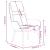Scaun de relaxare, crem, material textil GartenMobel Dekor