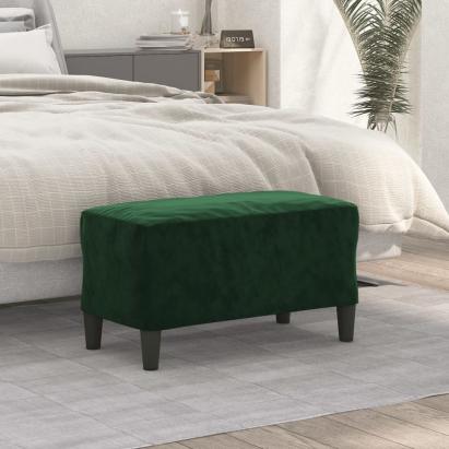 Bancă, verde închis, 70x35x41 cm, catifea GartenMobel Dekor