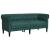 Canapea Chesterfield cu 2 locuri, verde închis, material textil GartenMobel Dekor