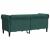 Canapea Chesterfield cu 2 locuri, verde închis, material textil GartenMobel Dekor