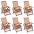 Set mobilier de exterior, 7 piese, lemn masiv de acacia GartenMobel Dekor