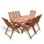 Set mobilier de exterior, 7 piese, lemn masiv de acacia GartenMobel Dekor