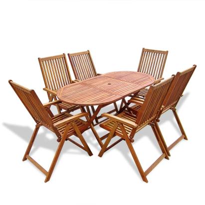 Set mobilier de exterior, 7 piese, lemn masiv de acacia GartenMobel Dekor