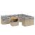 Set canapele de grădină cu perne, 10 piese, bej, poliratan GartenMobel Dekor
