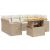 Set canapele de grădină, 7 piese, cu perne, bej, poliratan GartenMobel Dekor
