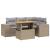 Set canapele de grădină cu perne, 5 piese, bej, poliratan GartenMobel Dekor