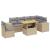 Set canapele de grădină, 7 piese, cu perne, bej, poliratan GartenMobel Dekor
